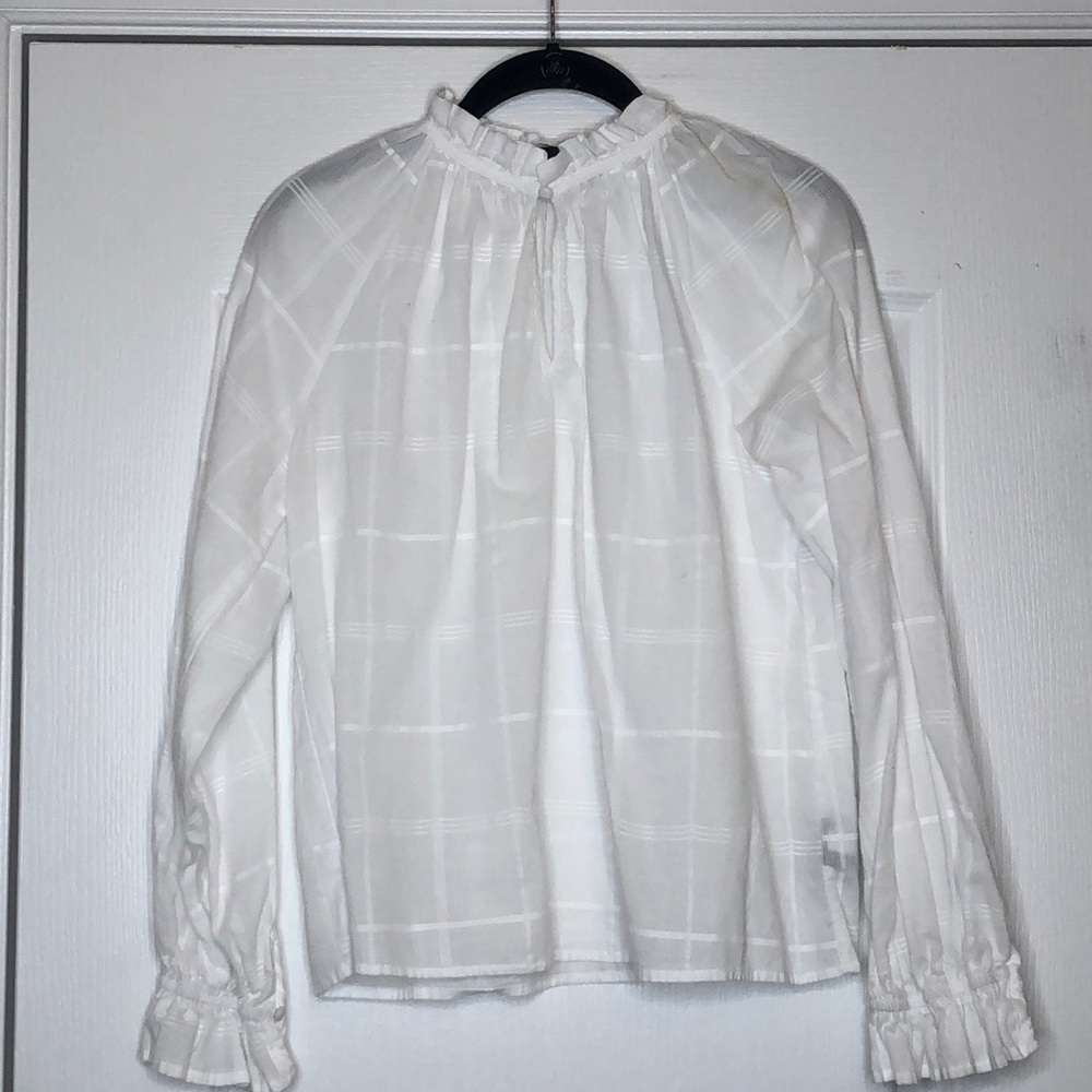Crisp white blouse